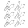 100Pcs Star Binder Clips Hollow Out Cartoon Style Strong Clamping