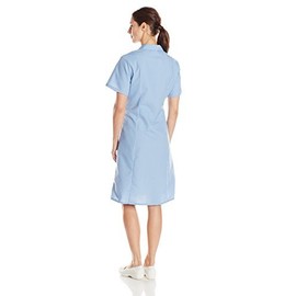 Red Kap Women's Standard Short Sleeve Work Dress, Light Blue, 2X-Large