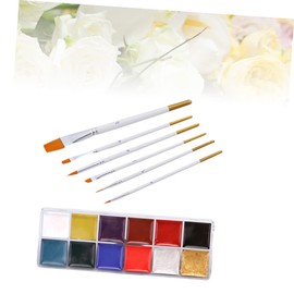 OHPHCALL 12 Color Body Face Paint Palette Makeup Oil Painting Set Non-shedding Perfect for Parties