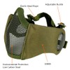 AOUTACC Airsoft Mesh Mask, Half Face Mesh Masks with Hearing