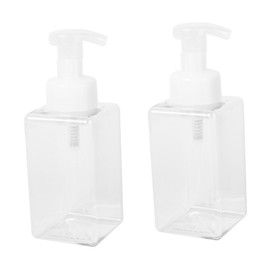 IWOWHERO 2PCS Foaming Soap Dispenser Pump Bottles for Liquid Soap Versatile Bathroom Kitchen Storage User Friendly Design Refillable Convenient