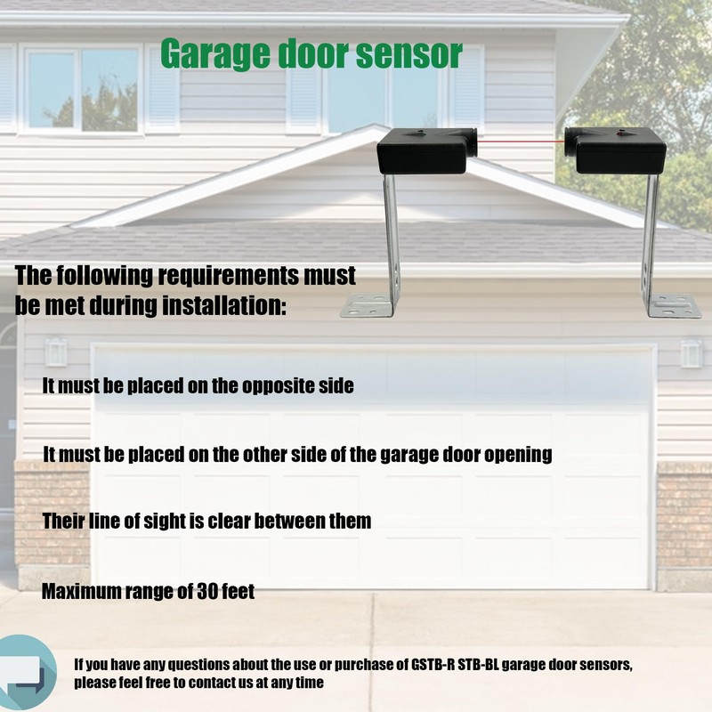 Garage Door Sensors Bracket, Replacement for Genie/Overhead Garage Door sensors,