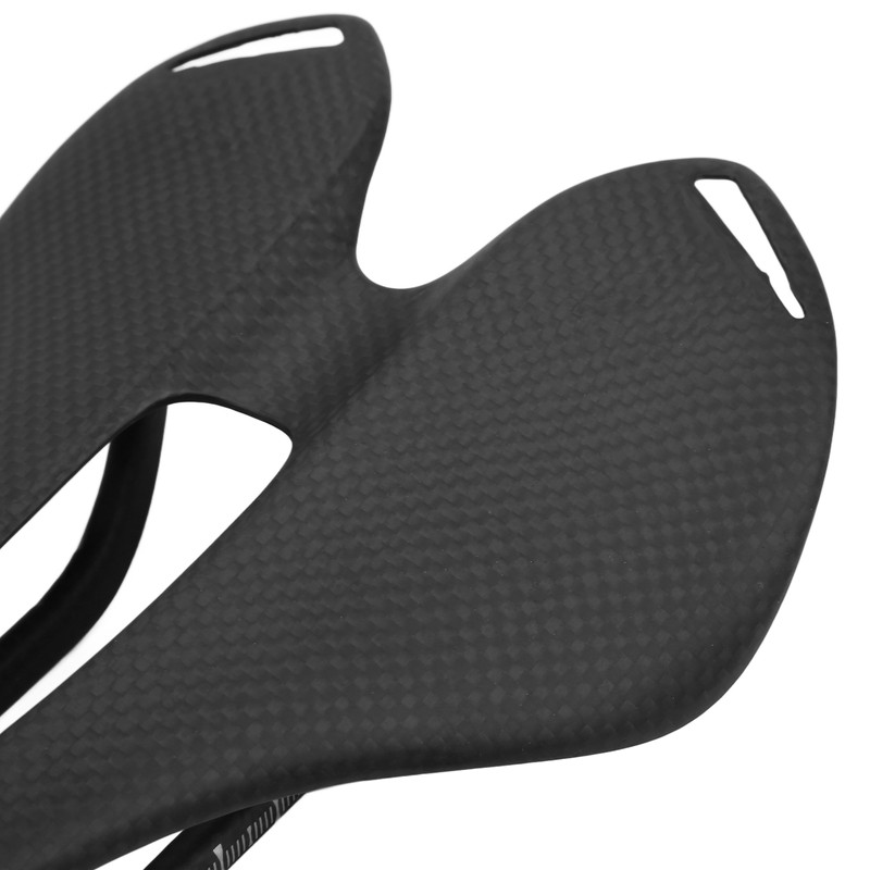 Bike Seat Cushion 3K Saddle Seat Hollow Breathable Full Carbon
