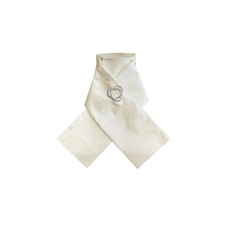 Equetech Ready-Tied Riding Equestrian Dressage Stock - Plain (Stock Pin