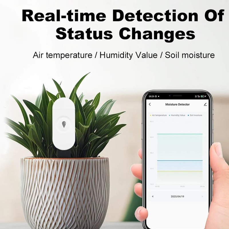 Nxyupv Zigbee Soil Moisture Sensor Garden Temperature Humidity Tester Automation