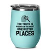 Detective Teal Edition Wine Tumbler 12oz - The truth is