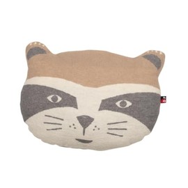 David Fussenegger Jewel 'Raccoon' Filled Cushion 37 x 30 cm Grey