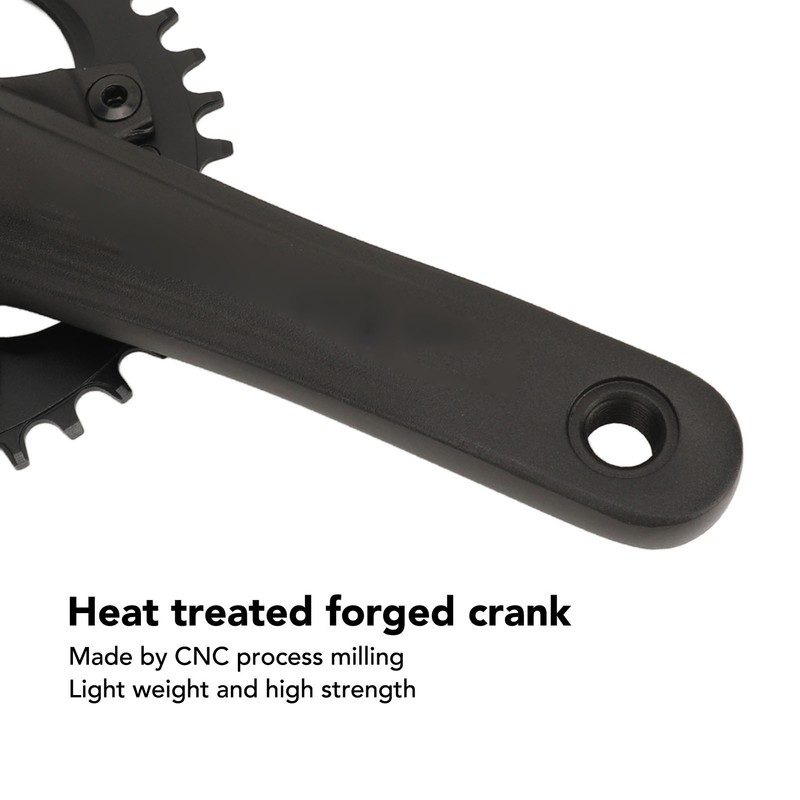 104 BCD Mountain Bike Single Speed Crankset 36T Square Hole