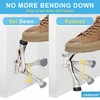 Jasluna One Touch Kickdown Door Stopper, Heavy Duty Door Holder,