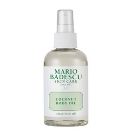 Mario Badescu Aceite corporal de coco enriquecido con aceite de coco y manteca de karité | Cuidado ligero de la piel para hidratar e hidratar el masaje después de la ducha |147 ml