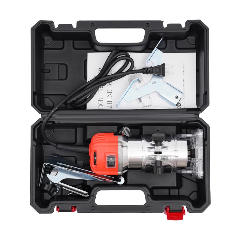 CNCEST Compact Router, 6 Variable Speeds Wood Trimmer,Compact Router for