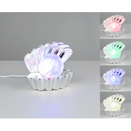 Reality Leuchten Shelly R57731106 Table Lamp Plastic Chrome 0.8 Watt LED Colour Changing