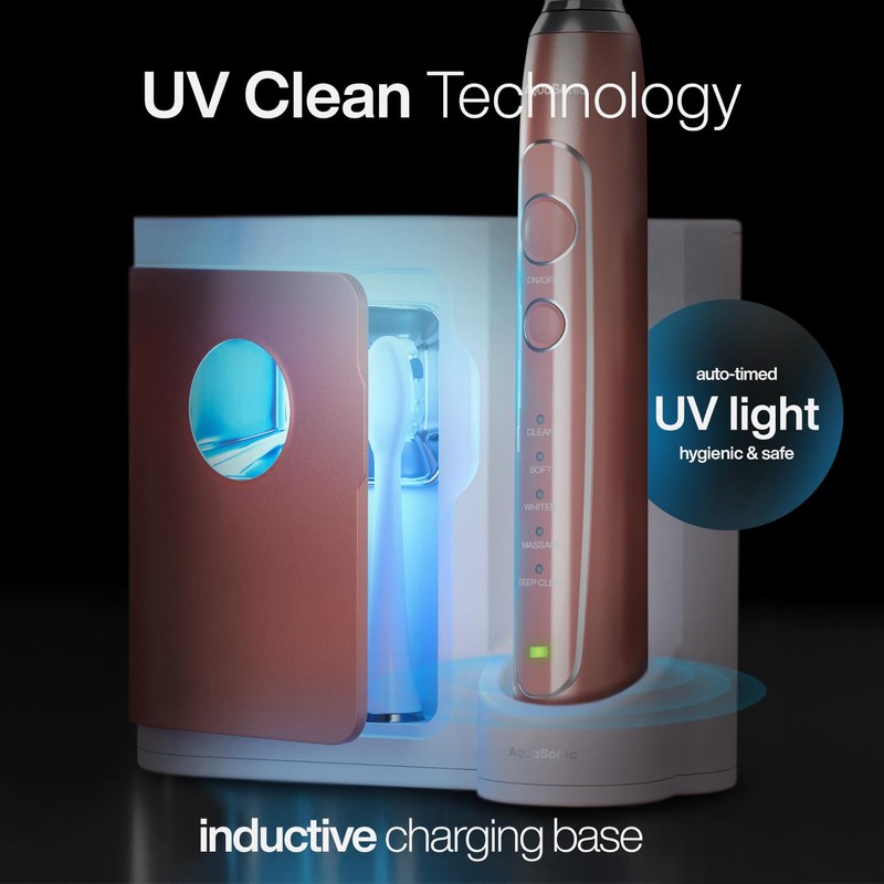 Aquasonic Vibe Series PRO – Ultra-Whitening Electric Toothbrush – 5