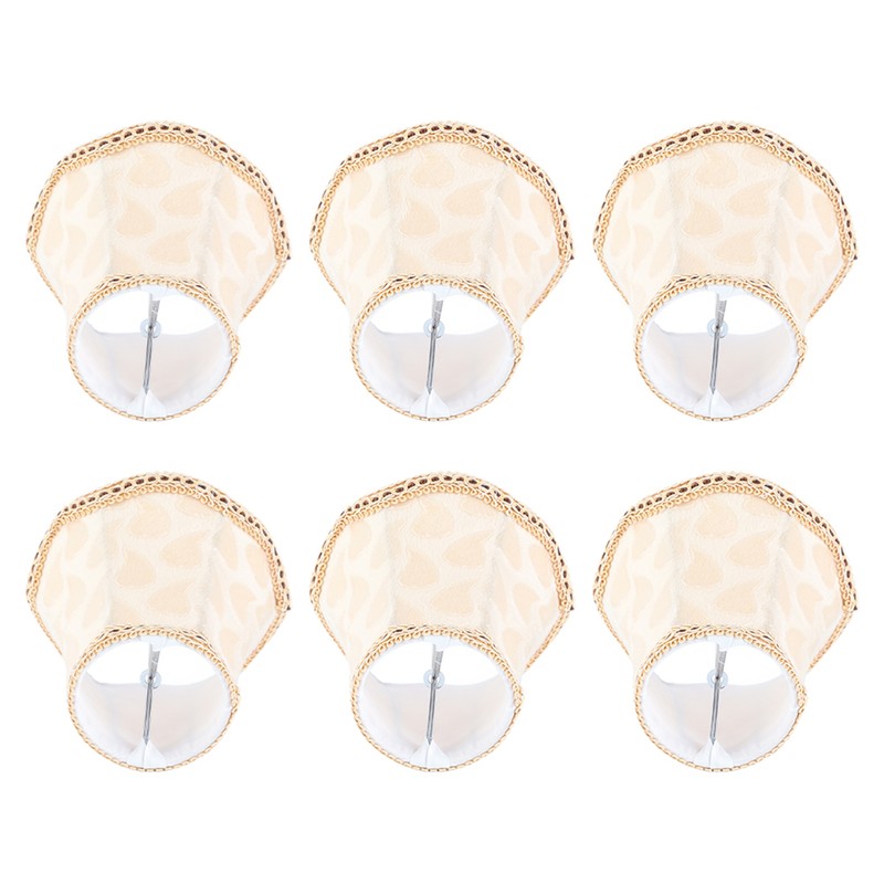 6PCS Fabric Lampshade Wall Lamp Cover Chandelier Lamp Shade for