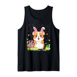 Hamster Easter Egg Hunt Bunny Ear Hamster Happy Easter Tank Top