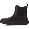 FitFlop Women's F-Mode Leather Flatform Chelsea Boots, Black, 6