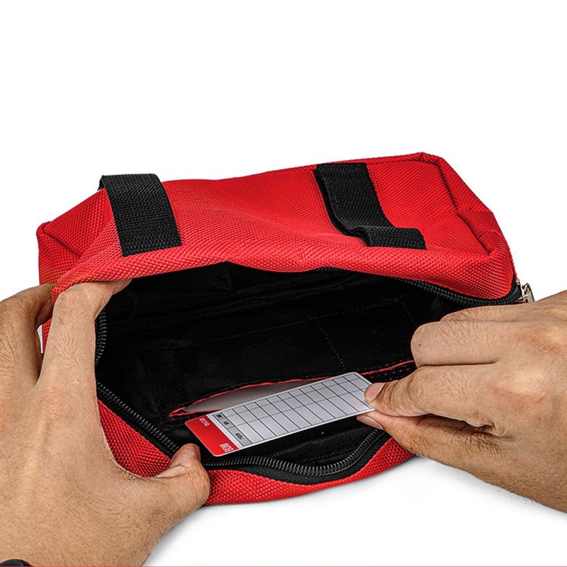 Lockout Bag for Lockout Tagout Devices, Large Capacity, Zippered Design,