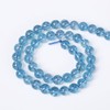 90pcs 8mm Blue Topaz Crystal Quartz Natural Stone Round Loose