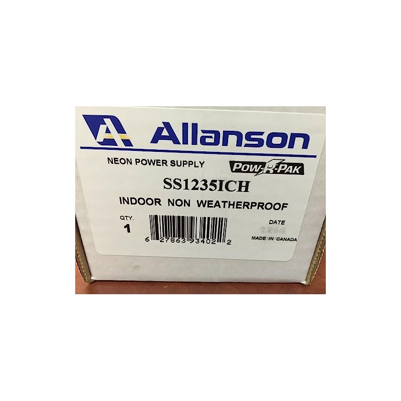 Allanson SS1235ICH 35mA 12000v Neon Transformer Power Supply