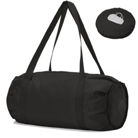 XSEXO Small Sports Bag - Foldable Sports Bag, Sports Bags for Men, Yoga Bags for Women, Swimming Bag, Men's Sports Bag (Black)