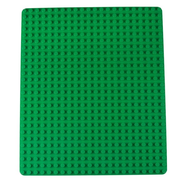 Strictly Briks Classic Big Briks Baseplate 100% Compatible with All Major Brands | Large Pegs for Toddlers | 13.75" x 16.25" Building Brick | Tight Fit Stackable Base Plate | Green