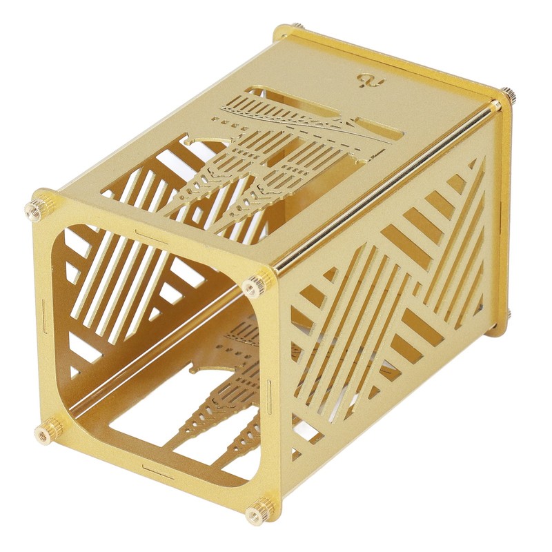 Metal Pen Holder Multifunctional Easy Assembly Glossy Golden Surface Plating