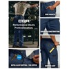 CQR Men's Flex Ripstop Work Pants, Water Resistant Tactical Pants,