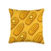 Buttered Corn Cobs Summer BBQ Cookout Vibes Throw Pillow