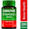 Cenovis Vitamin D3 1000IU Tablets, 200 Count – Supports Calcium