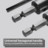 Mrosnail Tapered Reamer Set with T Handle, 3-13mm (1/8''-1/2'') &