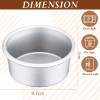 Molde Pastelero Redondo Para Repostería De Aluminio 12piezas