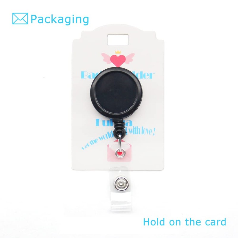 Crystal Rhinestone Crown Retractable ID Badge Name Card Holder Reel