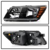 SAFAUTOPARTS Headlights Assembly Pair for 2009-2020 Dodge Journey Halogen Headlamps