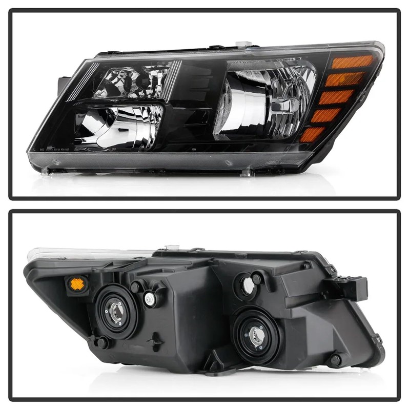 SAFAUTOPARTS Headlights Assembly Pair for 2009-2020 Dodge Journey Halogen Headlamps