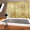 7 x 5 ft Golden Glitter Backdrop Square Gold Sequin
