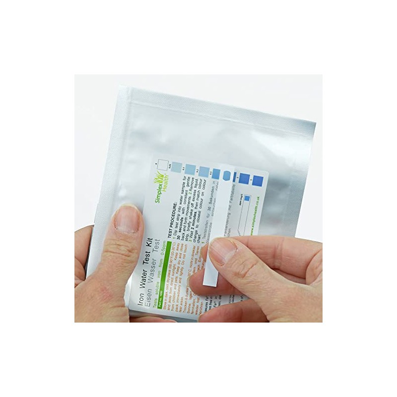 Water Iron Test Strips 0-5ppm (5 strips)