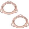 SHLPDFM 2 x 3 Inch 3-Hole Exhaust Gasket Exhaust Manifold