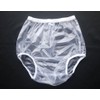 Haian Adult Incontinence Pull-on Plastic Pants 3 Pack (3X-Large, Transparent