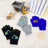 WAWSAM 3 Pairs of Baby Mittens Children's Knitted Gloves Toddler