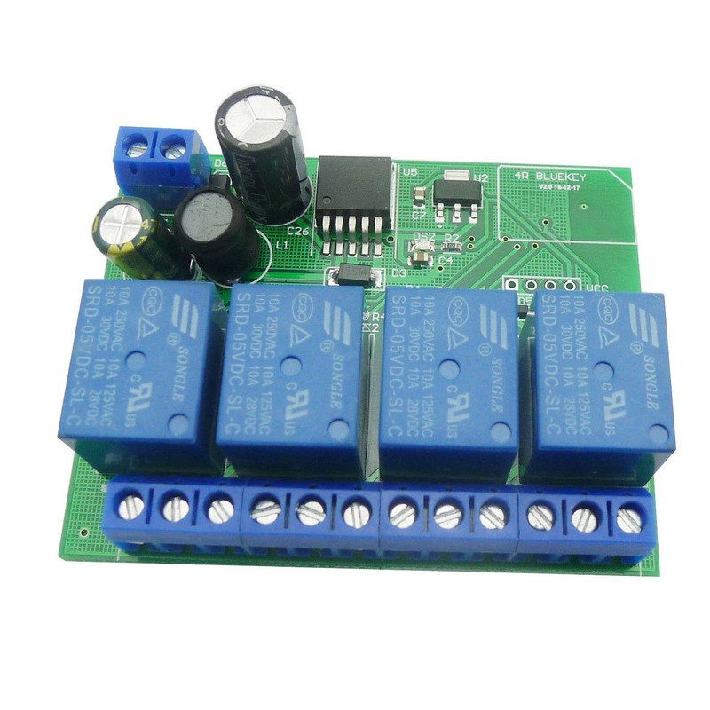 Aihasd 4 Channel 12 V Relay Module Bluetooth 4.0 BLE