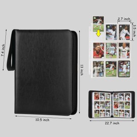 Card Binder for Cards Binder 9-Pocket,Compatible with Cards, 9-Pocket Pages Sleeves Hold up 720 Cards.Trading Card Binder with Sleeves，Card Holder Collector