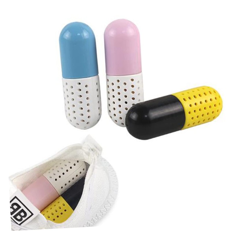 FOMIYES 2pcs Shoes Capsules Deodorizing Agent Blue Moisture Absorber Home