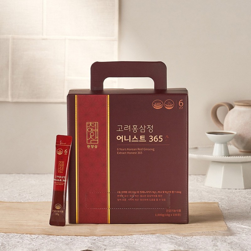 biostate Cheonyangsam 6-year-old Korean red ginseng extract Honest 365 red