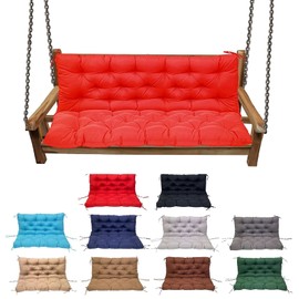 YXMKJOS Swing Cushion Replacement Outdoor Porch Waterproof Bench Cushion 2-3 Seater Washable Bench Replacement Cushions for Outdoor Patio Porch Swing Cushions