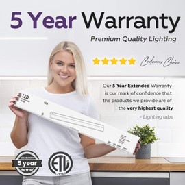 Hardwired LED Under Cabinet Task Lighting - 20 Watt, 36", Dimmable, CRI>90, 2700K (Warm White), Wide Body, Long Lasting Metal Base with Frost Lens