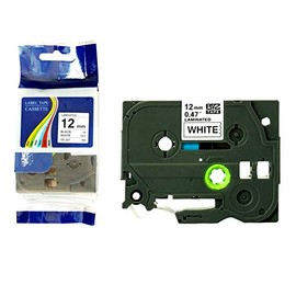 AZNPAC Black on White Label Tape Compatible with Brother TZ-231 TZ231 TZe231 Made for P-Touch Laminated Paper Sticker 12mm x 8m