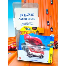 Hot Wheels Sushi Tuner (Red,White & Black Let's Race) 5/5 Fast Foodie - 2024-225/250 (Short Card) - includes a KLAS Car Keeper Protector Case - HRY88