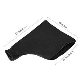TRKETK 4 Pcs Black Planer Dust Bag, Adjustable Stand Dust Collector Bags with Zipper Lightweight Mitre Saw Dust Proof Mouse Sander Dust Bag for Aluminum Sawing Machine 255 Miter Saw Accessories