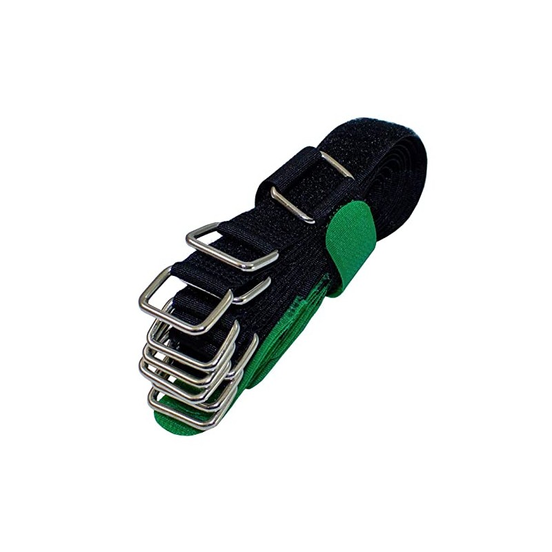 Lumonic 10 x Velcro Ties 200 x 20 mm Crossed