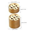 iplusmile 4pcs Decorative Brass Incense Holder Multi Hole Portable Incense